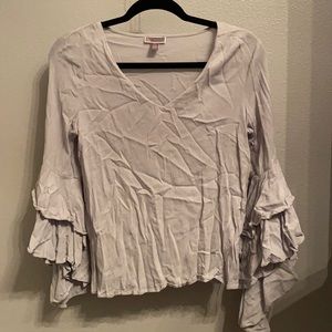 Light blue/gray loose top